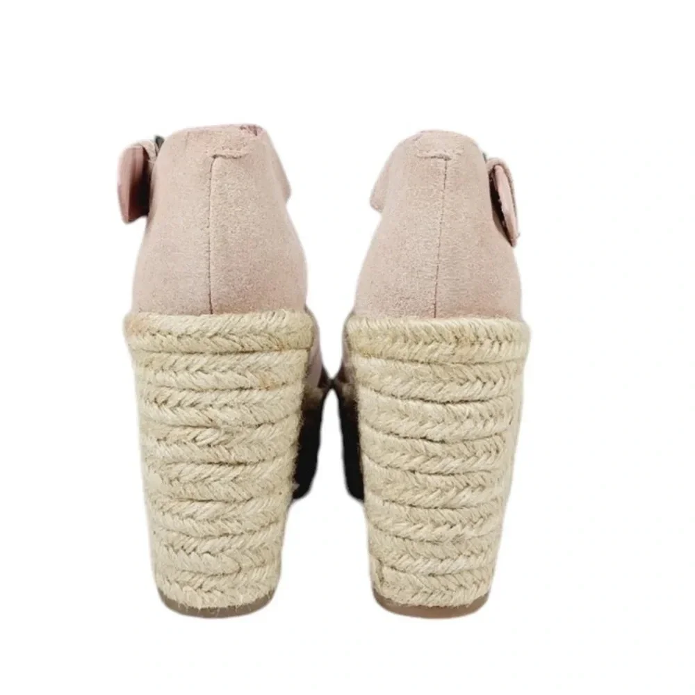 Marc Fisher alita platform wedge espadrille sandal sz 9.5 new in box